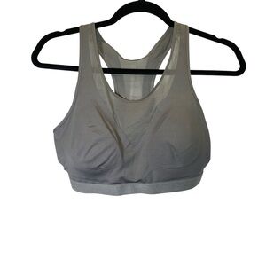 NEW WTNING Sports Bra racerback size Large Gray padded support